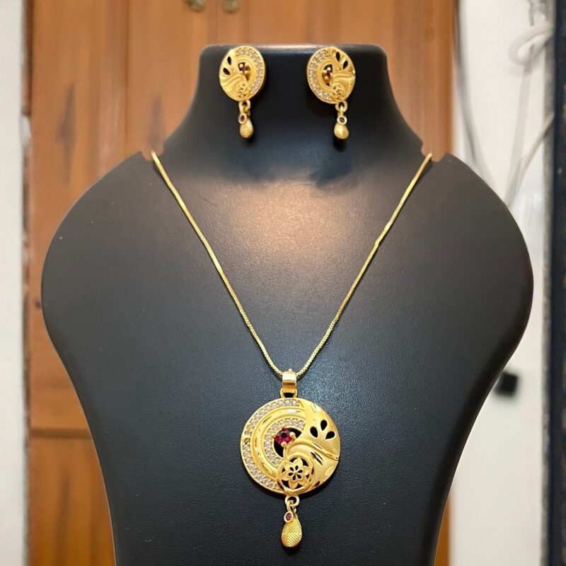 Peacock Inspired Artificial Gold Set – zaykagold